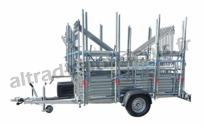 Echafaudage 80 m² – Remorquable